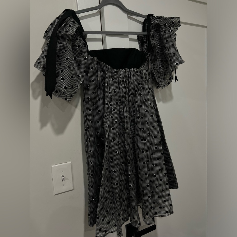 LELA ROSE POLKA DOT MINI DRESS - Picture 9 of 10